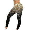 thumbnail image 5 of lcziwo Daily Sales, Womens Leggings Fashion Glitter Sequin Print Yoga Pants Stretchy High Waisted Workout Gym Tights Cozy Lounge Pants Multicolor XXL, 5 of 7