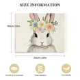 thumbnail image 2 of JEUXUS Rabbit Canvas Wall Art Nursery Artwork Canvas Animal Picture With Flowers Cute Wall Art Bunny Funny Animal Picture Wall Decor Bunny Nursery Picture Cute Rabbit Poster Painting, 2 of 5