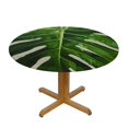 thumbnail image 3 of BCIIG Green Leaves Round Table Cover Stain Resistant Washable Perfect for Indoor Outdoor Tablecloth Kitchen Dining Wedding Parties  Full Width Single-Sided Printing Home Kitchen Outdoor Decoration, 3 of 8