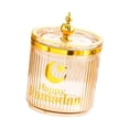 thumbnail image 1 of Tarro de dulces de Ramadán, caja contenedora para aperitivos Eid Mubarak, caja de baratija, bote de comida reutilizable, organizador de encimera, tarro para servir dulces Torre Ámbar, 1 of 8
