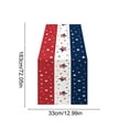 thumbnail image 3 of Linnome 250th Anniversary Table Runner Star Printed Linen Style for Independence Day Dining Table Decor 72x13in, 3 of 6
