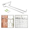 thumbnail image 4 of DOLITY Hanging Glass Racks Cup Rack Stemware Rack Goblet Storage Hanger for Kitchen Restaurant Chrome Plating, 4 of 9