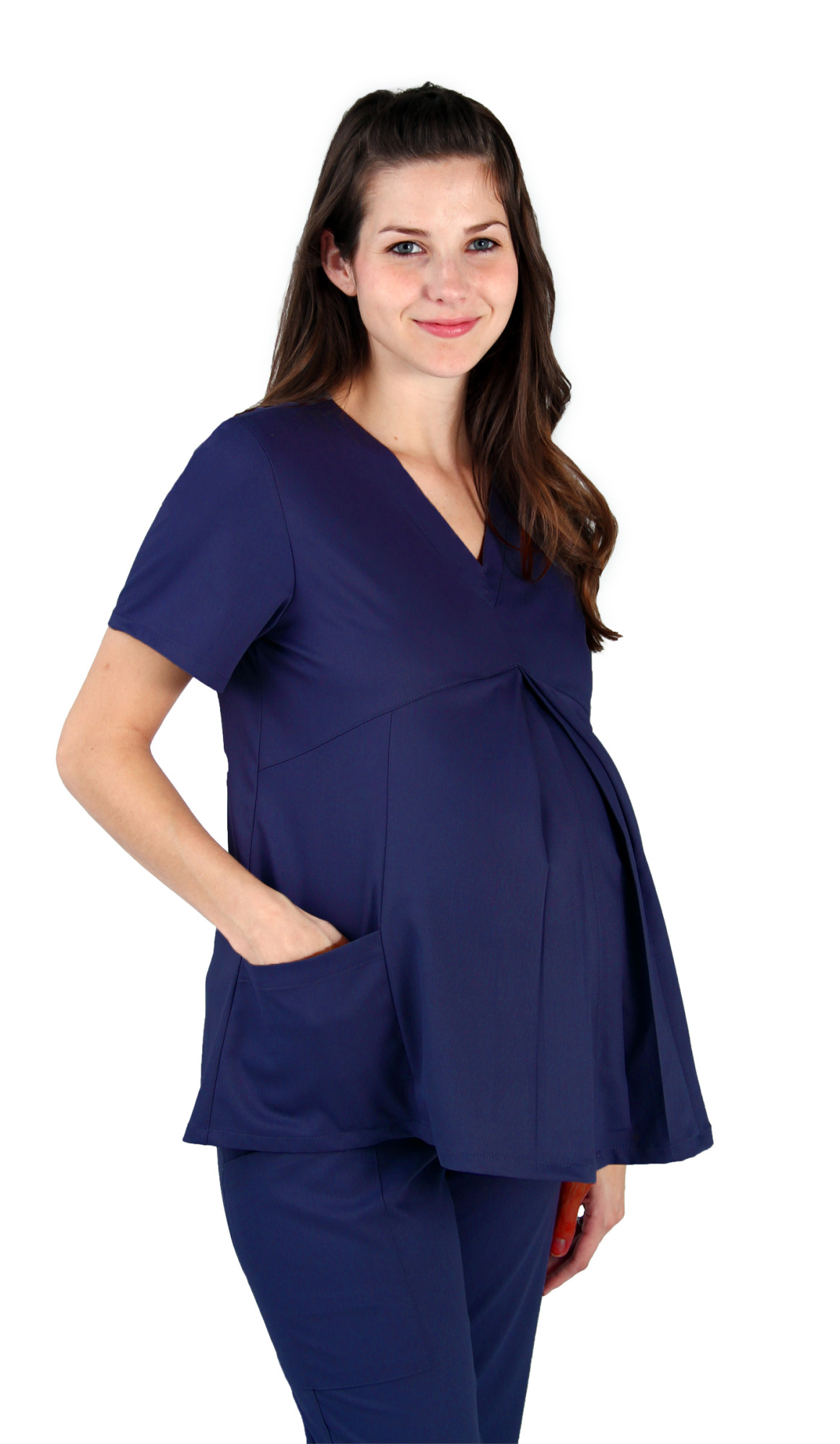 Classic Relaxed Fit Shape Retention Flare Leg Medical Maternity Scrub