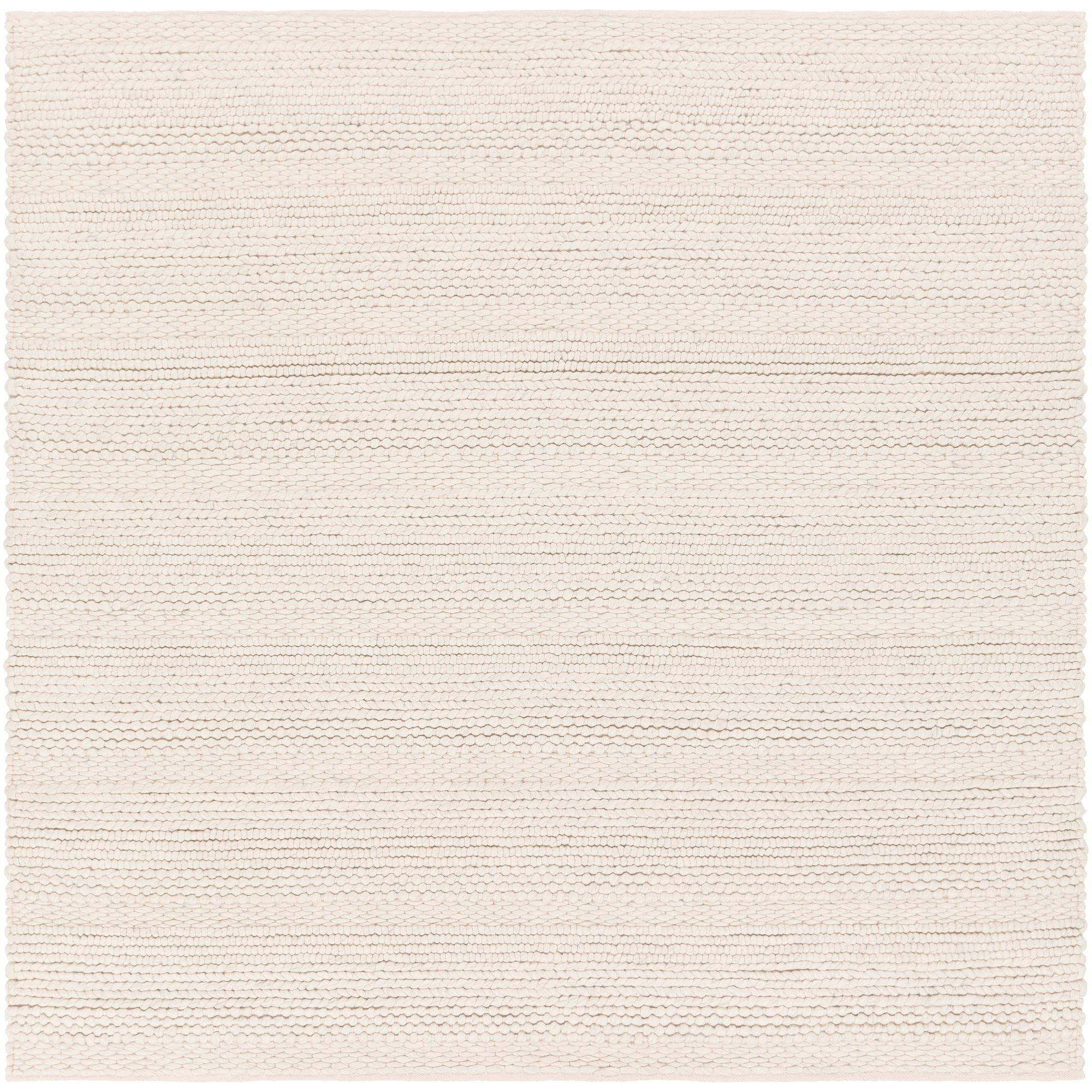8 X Solid Ivory Square Area Throw, 8 X Rug Square
