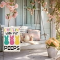 thumbnail image 3 of Easter Garden Flags for Outside, Rabbits CHILLIN'' WITH MY PEEPS Yard Decoration, Small Seasonal Spring Outdoor Decor for Farmhouse Holiday,12.5x18 Double Sided, 3 of 6