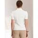 thumbnail image 4 of Camisa Abotonada Allegra K Trabajo Cuello Vuelto Manga Farol Blanco M, 4 of 5