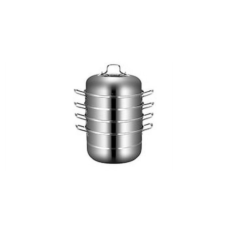 VEVOR Steamer Pot 9.5 in. Steamer Pot for Cooking with 5 qt. Stock