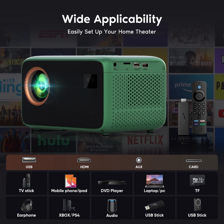 Miglior Mini Proiettore Portatile Proiettore Portatile 360° Full HD 1080P - WiFi 6 E Bluetooth 5 Miglior Mini Proiettore Portatile Proiettore Portatile 360° Full HD 1080P - WiFi 6 E Bluetooth 5