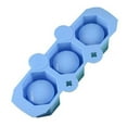 thumbnail image 1 of Oleegame 1PC Baby Popsicle Molds 3 Cell Ice Cream Maker Lolly Mould Tray Kitchen Frozen Ice Cream DIY Mold Blue, 1 of 1