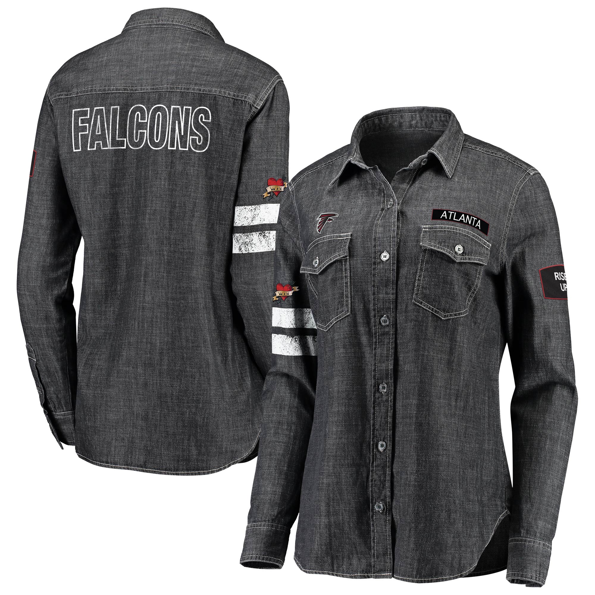 atlanta falcons button down shirt