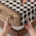 thumbnail image 3 of King Size Fitted Sheet Set - Brown Texas Star Retro 3 Piece Bedding Sets 16" Deep Pocket Fitted Sheet with 2 Pillowcases, Country Star Buffalo Plaid Wooden Brushed Microfiber Hotel Luxury Bed Sheets, 3 of 9