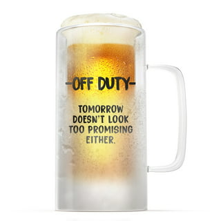 Freezer Beer Mug Insulated with Handle Frosty Chilled Drinks No Ice Cubes  Needed Plastic Pint Freezer