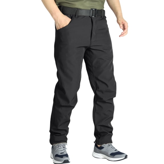 Mens Pants, Awwp Cargo Work Pants Lightweight Outdoor Hiking Pants for Men Black L