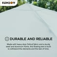 thumbnail image 4 of SUNJOY Floating Pool Canopy 10’ × 10’ Pop Up Gazebo Grey Fabric Canopy, Steel and Aluminum Frame Floating Tent with PVC Floats, Hand Air Pump, and Carry Bag, 4 of 12