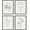 Antique Flower Drawings, variant on HAUS AND HUES Framed Vintage Botanical Prints - Set of 4 Framed Farmhouse Bedroom Wall Decor, Rustic Art for Bathroom, Farmhouse Decor Pictures for Living Room, Boho Decor (8x10, Framed Black)