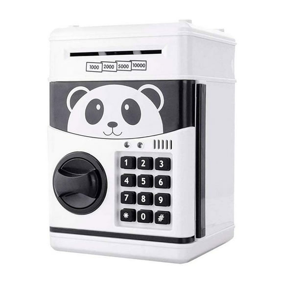 Cartoon Electric ATM Password Piggy Bank Safe Box Save Coin Cash Money Toys for Kids Children Saving Mini ATM Machine Kid Gifts ,Upgraded Security Combination Lock