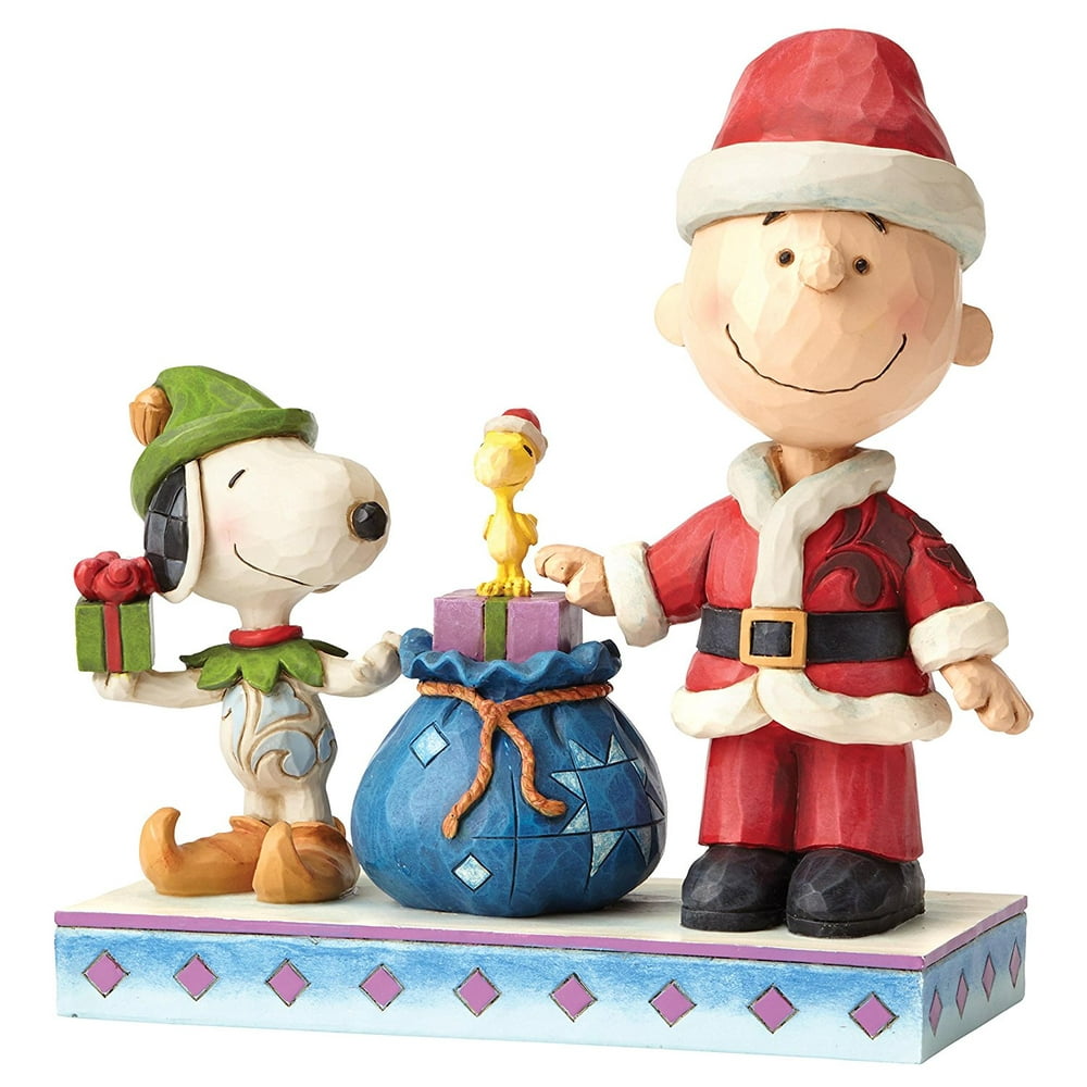 Enesco by Jim Shore Charlie Brown in Santa O, Holiday Helpers - Santa ...