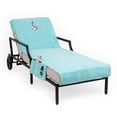 thumbnail image 1 of Linum Home Textiles CL45-SWP-ANC Housse de Chaise Longue, Aqua, 1 of 1