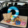 thumbnail image 2 of HUISEFOR Sunflower Pumpkin Car Trunk Mat for Women 29" x 39" Anti Slip Cargo Mat Rear Trunk Liner Anti-Scratch Cars Accessories Easy To Clean Suitable for Most Car Models, 2 of 7