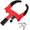 Black-red, variant on Universal Wheel Lock Heavy Duty Trailer Wheel Lock Anti Wheel Locks for SUV Camper Trailer Deterrent Bright Color with 3 (Black-red)