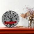 thumbnail image 2 of Yayeee 10" Wall Clock Battery Operated Quartz Round Silent Non-Ticking Home Decor,Red Boat, 2 of 6