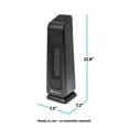 thumbnail image 3 of Comfort Zone 23" Oscillating Tower Space Heater with Remote Control, Thermostat, Timer, 3 of 9