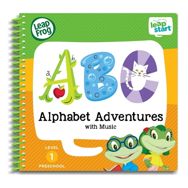 LeapFrog LeapStart 3D Preschool Activity Book (Level 1): Alphabet Adventures with Music - English Version, 2-4 Years