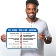 thumbnail image 2 of Pool Rules Sign Bilingual, Spanish English,, 2 of 8