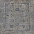 thumbnail image 1 of Ahgly Company Machine Washable Indoor Square Industrial Modern DimGray or DimGrey Gray Area Rugs, 3' Square, 1 of 7