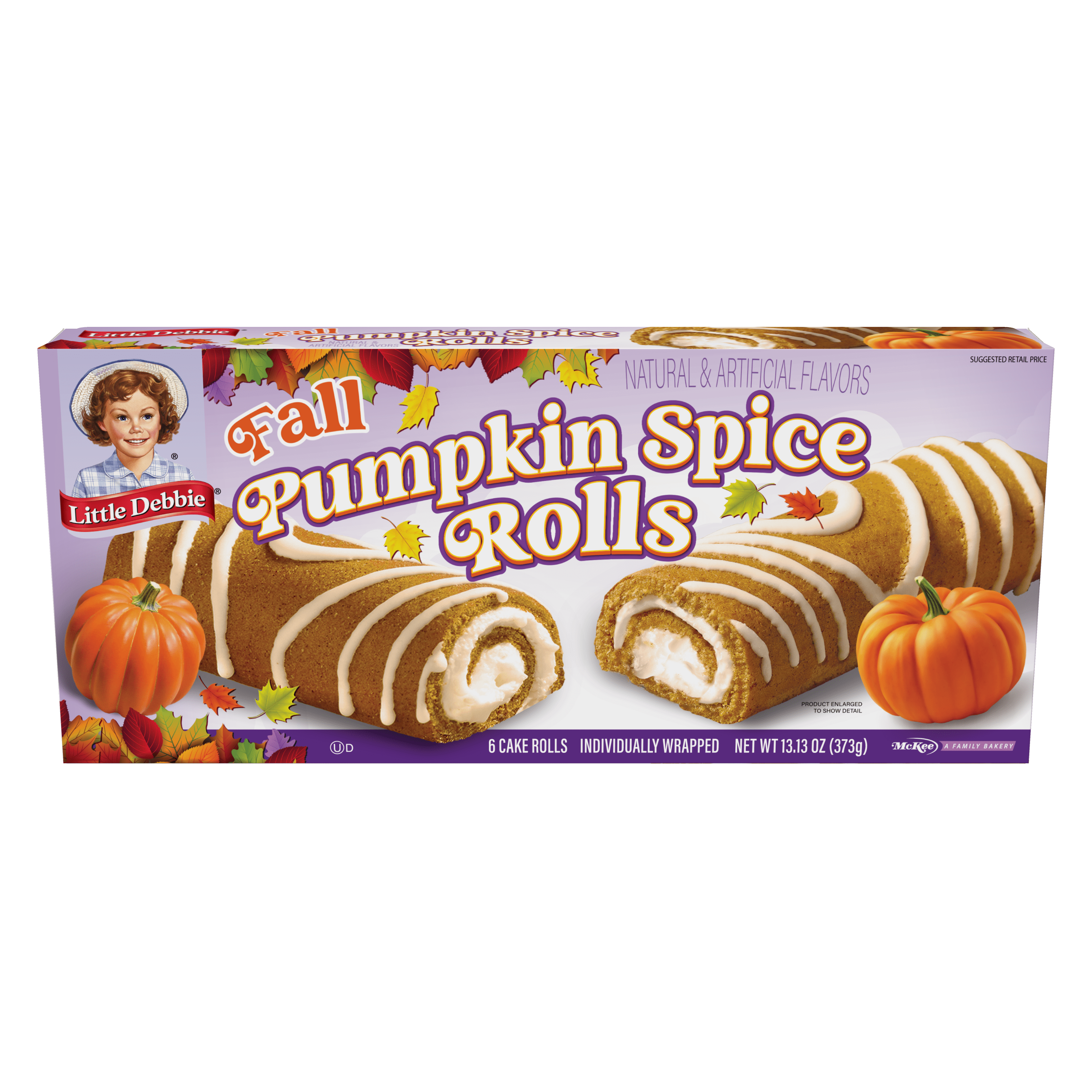 Little Debbie Family Pack Pumpkin Spice Rolls, 13.13 oz