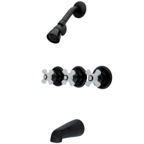 Kingston Brass KB235PX Tub and Shower Faucet, Oil Rubbed Bronze