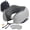 Light Gray Striped Kit, variant on Travel Neck Pillow Burgundy Striped Kit with Pouch Sleep Mask and Earplugs