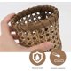 thumbnail image 4 of Porta bolígrafos de ratán tejido a mano, cesta de mimbre tejida a mano para artículos diversos, organizador de brochas de maquillaje, cesta para utensilios, soporte para cubiertos (marrón), 4 of 4