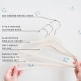thumbnail image 5 of 3 Sprouts Baby Velvet, Non-Slip Clothes Hangers - Pack of 50 - Cream, 5 of 10