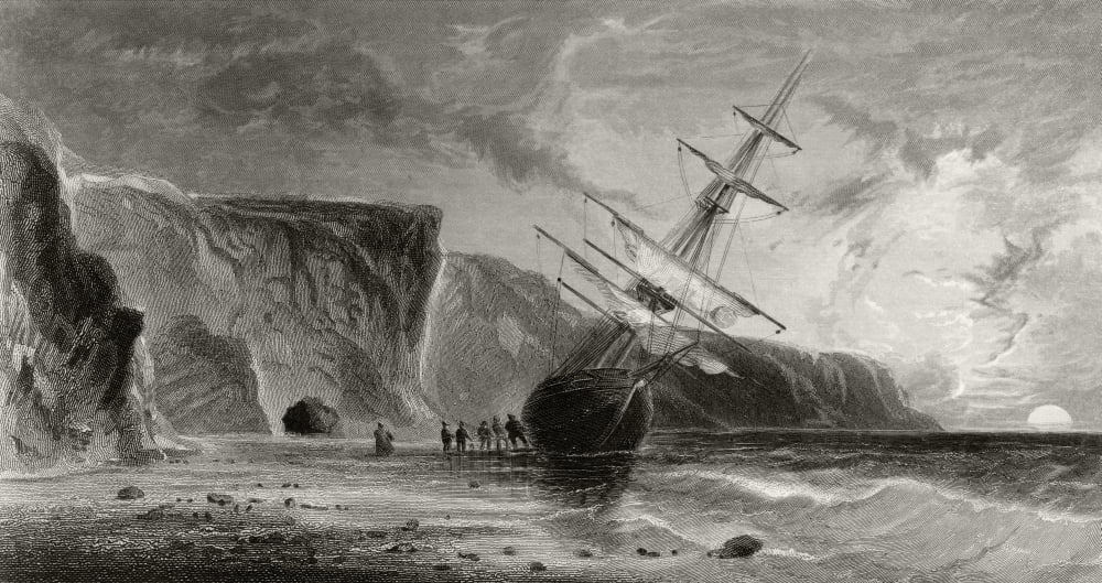 Midnight In September From Arctic Explorations In The Years 18535455 By American Explorer Doctor Elisha Kent Kane 1820 To 1857 Volume 1 Published In Philadelphia By Childs And Peterson 1856 Engraved B