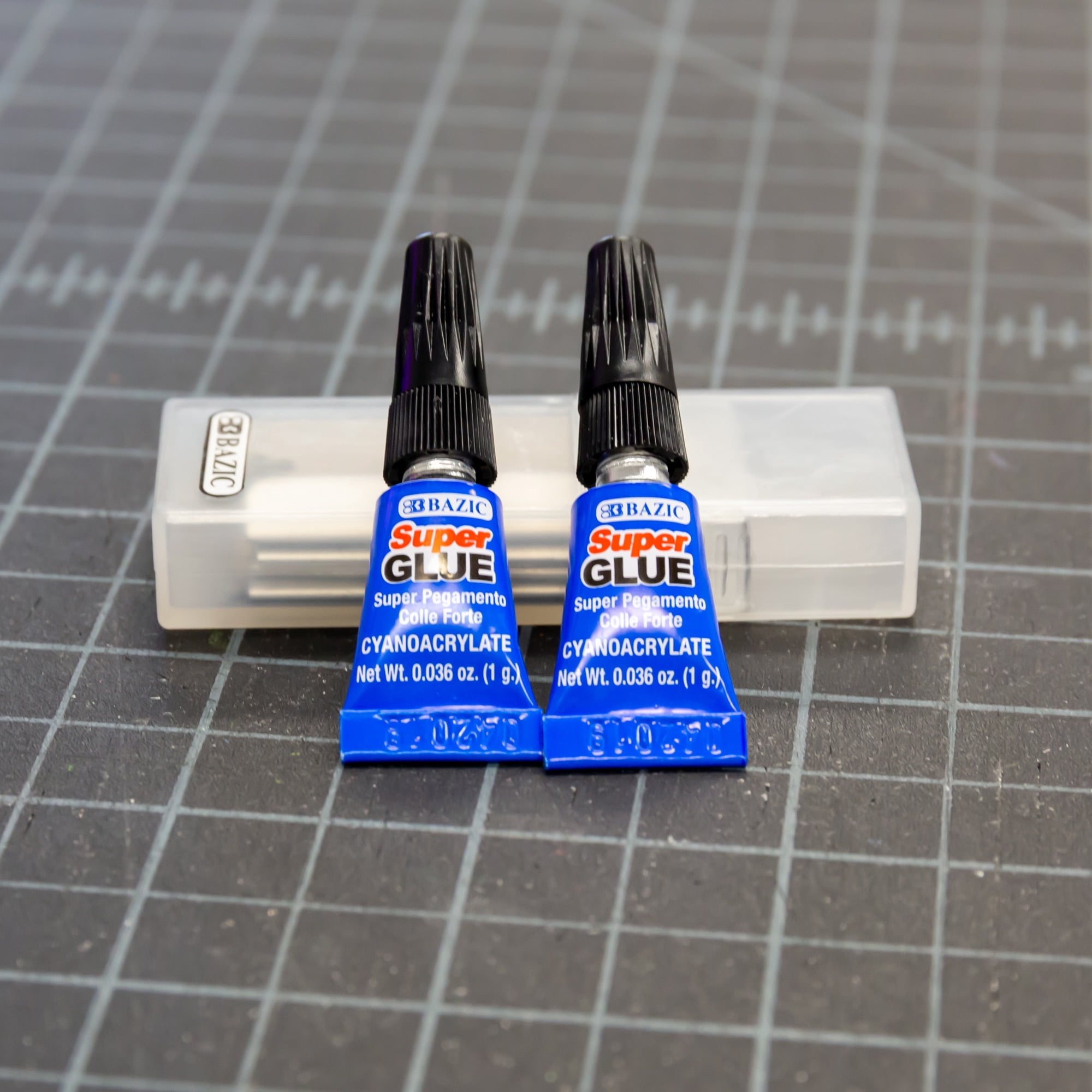 BAZIC Single Use Super Glue 1g/0.036 Oz, Clear Adhesive (6/Pack), 24-Packs