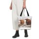 thumbnail image 5 of Fotbe Yak Bolsa de Playa con Estampado, Bolsa de Hombro, Bolsa de Mano Espaciosa, Bolsa de Viaje Ligera, Bolsa de Compras Versátil, 5 of 6