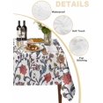 thumbnail image 2 of Boho Leaf Table Cloth, Orange Red Spring Farmhouse Pastoral Tribal Waterproof Tablecloth for Rectangle Tables, Reusable Washable Fabric Table Cover for Restaurant Kitchen Dining Tables 60"x84", 2 of 6