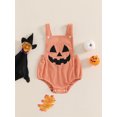 thumbnail image 3 of My First Halloween Baby Girl Boy Outfit Newborn Pumpkin Bubble Romper Infant Jumpsuit Cute Girls Pumpkin Clothes, 3 of 9
