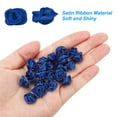 thumbnail image 4 of Unique Bargains Mini Satin Ribbon Roses Tiny Fabric Flowers Embellishments Rosettes Applique Dark Blue 30 Pcs, 4 of 5