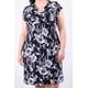 thumbnail image 4 of Vestido floreado cintura smock Roman Fashion /Tallas Extras, 8867X (Negro flor) negro 40, 4 of 5