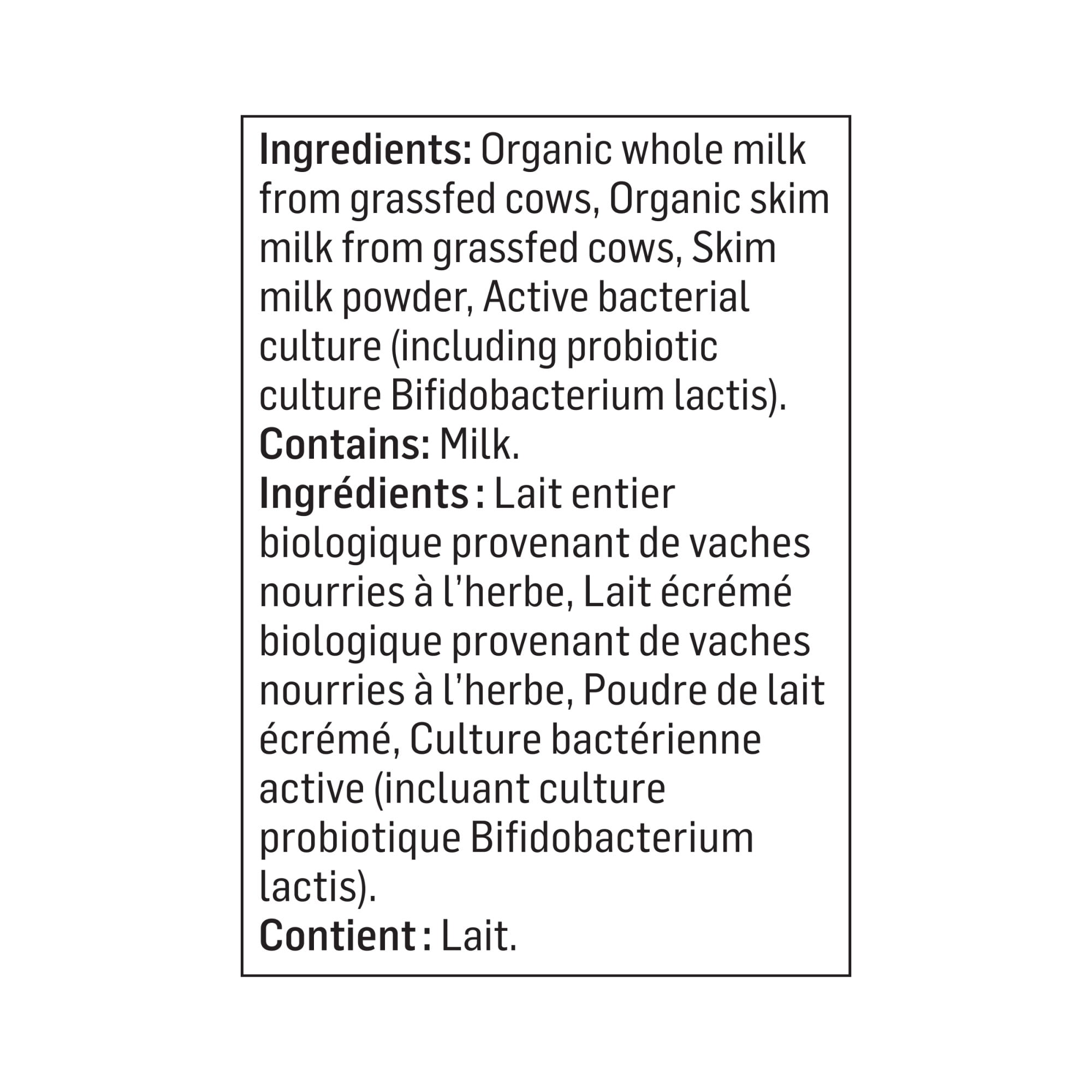 Olympic Organic Plain Yogurt 3.5%, 650g