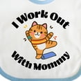 thumbnail image 4 of Inktastic Work out with Mommy Exercise Boys or Girls Baby Bib, 4 of 4