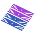 thumbnail image 1 of Unique Bargains 9.8'x0.7' Badminton Racket Head PU Protector Sticker Racquet Guard Tape, Blue/Purple 4 Pack, 1 of 6