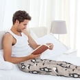 thumbnail image 5 of Logiee Cartoon Bear Brown Print Pajama Pants for Men,Men’s Pajama Bottoms,Mens PJ Pants with Pockets & Button Fly-XX-Large, 5 of 6