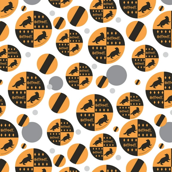 Harry Potter Hufflepuff Pattern Premium Gift Wrap Wrapping Paper Roll
