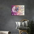 thumbnail image 5 of Farmhouse Purple Pink Dandelion Butterfly Bathroom Decor Wall Art Christian Bible Verse Pictures Wall Decor Canvas Painting Prints Artwork Decorations Framed for Bathroom Bedroom Kitchen 16"x12", 5 of 6
