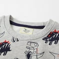 thumbnail image 5 of Chandail à Col Rond pour Garçon Tout-Petit, Dinosaure de Dessin Animé de Printemps, Simple, à Manches Longues pour Enfant de 2 à 7 Ans, 5 of 5