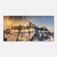 thumbnail image 2 of Dramatic Overcast Sky over Alps - Landscape Canvas Art Print, 2 of 3