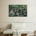 thumbnail image 2 of Elephant Stock Dance At Le Moulin De La Galette Wall Art - Horizontal Multi Panel Canvas - Living Room Wall Decor - People Multi Panel - Teal And Green Decor By Pierre Auguste Renoir - 38" x 24", 2 of 8